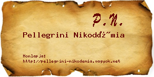Pellegrini Nikodémia névjegykártya